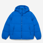 Men Lacoste V0ZN1213 Blue K1Q Quilted Water-Repellent Jacket - Image 5
