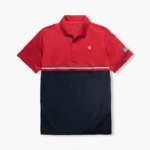 Men Lacoste V0ZN1215 Red Navy Blue White T7R Presidents Cup SPORT Polo