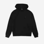 Men Lacoste V0ZN1223 Black 031 Classic Fit Hooded Sweatshirt