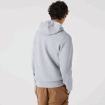 Men Lacoste V0ZN1224 Grey Chine CCA Classic Fit Hooded Sweatshirt - Image 3