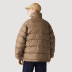 Men Lacoste V0ZN1225 White Beige 7DX Water-Repellent Reversible Jacket - Image 5