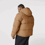 Men Lacoste V0ZN1231 Brown Z0W Quilted Water-Repellent Jacket - Image 4