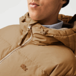 Men Lacoste V0ZN1231 Brown Z0W Quilted Water-Repellent Jacket - Image 9