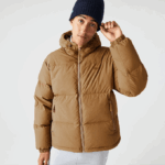 Men Lacoste V0ZN1231 Brown Z0W Quilted Water-Repellent Jacket - Image 10
