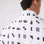 Men Lacoste V0ZN1237 White Navy Blue 0L3 SPORT Reversible Water-Repellent Tennis Jacket - Image 9