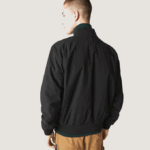Men Lacoste V0ZN1242 Black 031 Insulated Padded Bomber Jacket - Image 3
