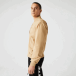 Men Lacoste V0ZN1243 Beige 02S Insulated Padded Bomber Jacket - Image 2