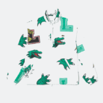 Men Lacoste V0ZN1245 White SBH Water-Repellent Taffeta Jacket - Image 5