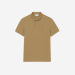 Men Lacoste V0ZN124 Beige CB8 Smart Paris Stretch Cotton Pique Polo - Image 4