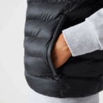 Men Lacoste V0ZN1252 Black 031 Padded Water-Repellent Vest - Image 4