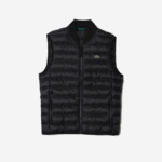 Men Lacoste V0ZN1252 Black 031 Padded Water-Repellent Vest - Image 5