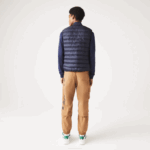 Men Lacoste V0ZN1253 Navy Blue HDE Padded Water-Repellent Vest - Image 3