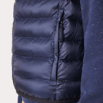 Men Lacoste V0ZN1253 Navy Blue HDE Padded Water-Repellent Vest - Image 7