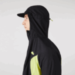 Men Lacoste V0ZN1254 Black Yellow 60R SPORT Packable Windbreaker - Image 4