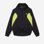 Men Lacoste V0ZN1254 Black Yellow 60R SPORT Packable Windbreaker - Image 5
