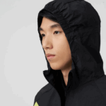 Men Lacoste V0ZN1254 Black Yellow 60R SPORT Packable Windbreaker - Image 6