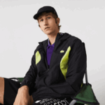 Men Lacoste V0ZN1254 Black Yellow 60R SPORT Packable Windbreaker - Image 7