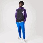 Men Lacoste V0ZN1255 Black Purple 6KB SPORT Packable Windbreaker