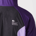 Men Lacoste V0ZN1255 Black Purple 6KB SPORT Packable Windbreaker - Image 8
