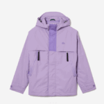 Men Lacoste V0ZN1256 Purple GFU Water-Repellent Parka - Image 4