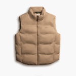 Men Lacoste V0ZN1260 Beige 02S Fold Away Hood Vest