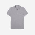 Men Lacoste V0ZN1267 Grey Chine YRD Original L.12.12 Slim Fit Polo - Image 5