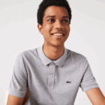 Men Lacoste V0ZN1267 Grey Chine YRD Original L.12.12 Slim Fit Polo - Image 6