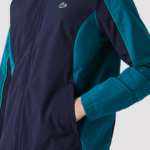 Men Lacoste V0ZN1277 Navy Blue Green 6H2 SPORT Packable Golf Jacket - Image 5