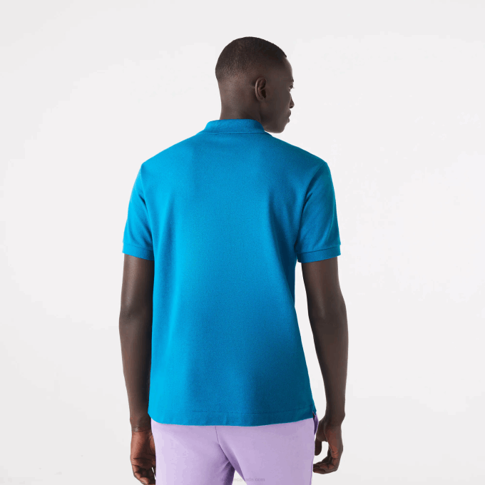 Men Lacoste V0ZN1285 Blue GH9 Original L.12.12 Polo - Image 3
