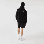 Men Lacoste V0ZN1292 Black 031 Branded Twill Jacket - Image 3
