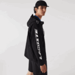 Men Lacoste V0ZN1292 Black 031 Branded Twill Jacket - Image 7