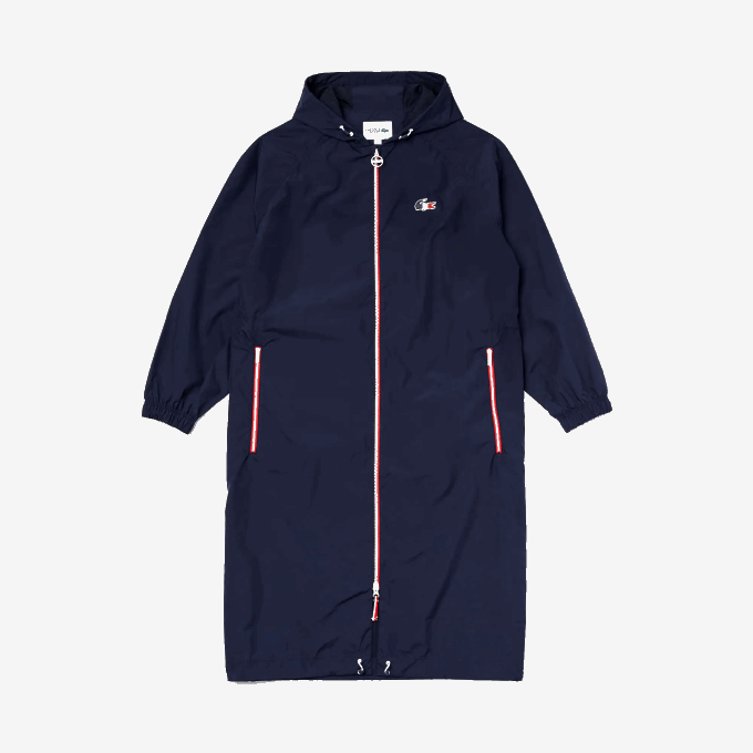 Men Lacoste V0ZN1296 Navy Blue White Red LAW SPORT French Sporting Spirit Edition Foldable Raincoat - Image 3
