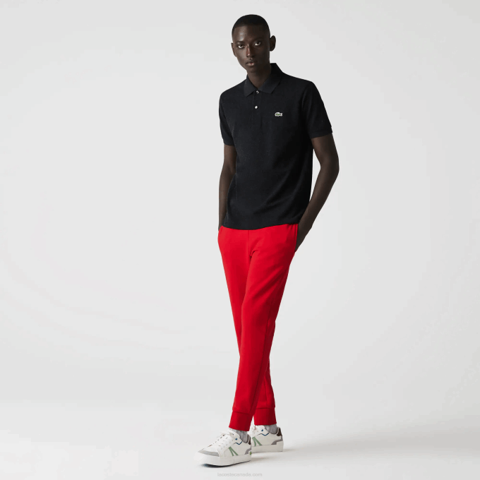 Men Lacoste V0ZN129 Grey EL6 Original L.12.12 Heathered Polo - Image 2