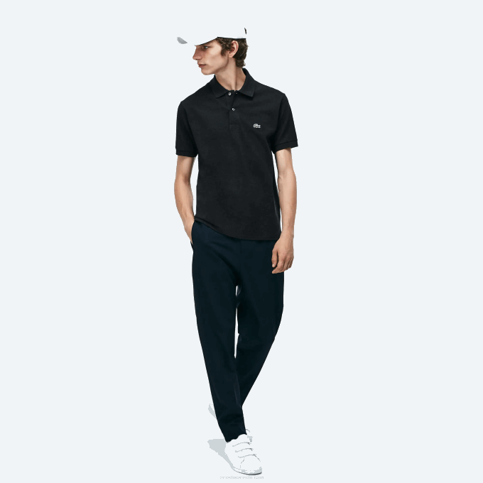 Men Lacoste V0ZN129 Grey EL6 Original L.12.12 Heathered Polo - Image 6