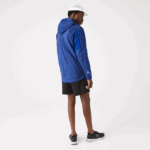 Men Lacoste V0ZN1306 Blue Black MQS SPORT Packable Nylon Zip Jacket - Image 3