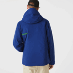 Men Lacoste V0ZN1308 Blue BDM Water-Resistant Quilted Parka - Image 3