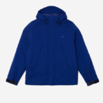 Men Lacoste V0ZN1308 Blue BDM Water-Resistant Quilted Parka - Image 5