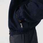Men Lacoste V0ZN1315 Navy Blue 5FS LIVE Graphic Logo Colorblock Zippered Jacket - Image 2