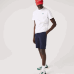 Men Lacoste V0ZN1338 Navy Blue 166 SPORT Tennis Fleece Shorts - Image 2