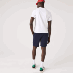 Men Lacoste V0ZN1338 Navy Blue 166 SPORT Tennis Fleece Shorts - Image 3