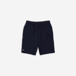 Men Lacoste V0ZN1338 Navy Blue 166 SPORT Tennis Fleece Shorts - Image 4
