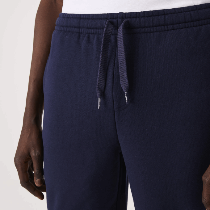 Men Lacoste V0ZN1338 Navy Blue 166 SPORT Tennis Fleece Shorts - Image 7