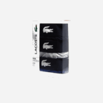 Men Lacoste V0ZN1342 White Grey Chine Navy Blue BCK Mismatched Stretch Cotton Trunk 3-Pack - Image 6