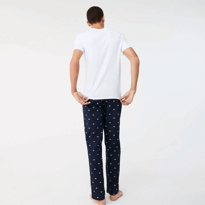 Men Lacoste V0ZN1345 White 001 3-Pack of Plain T-Shirts - Image 3