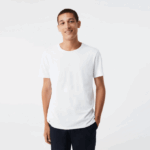 Men Lacoste V0ZN1350 White 001 Crew Neck Cotton T-Shirt 3-Pack - Image 2