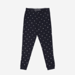 Men Lacoste V0ZN1352 Black White 258 Jersey Pajama Pants
