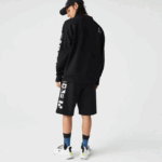 Men Lacoste V0ZN1354 Black 031 Reflective Print Shorts - Image 3