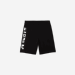 Men Lacoste V0ZN1354 Black 031 Reflective Print Shorts - Image 5