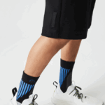 Men Lacoste V0ZN1354 Black 031 Reflective Print Shorts - Image 8