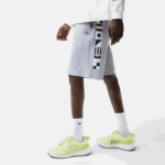 Men Lacoste V0ZN1355 Grey Chine CCA Reflective Print Shorts - Image 8